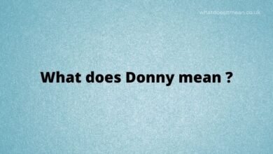 What does Donny mean